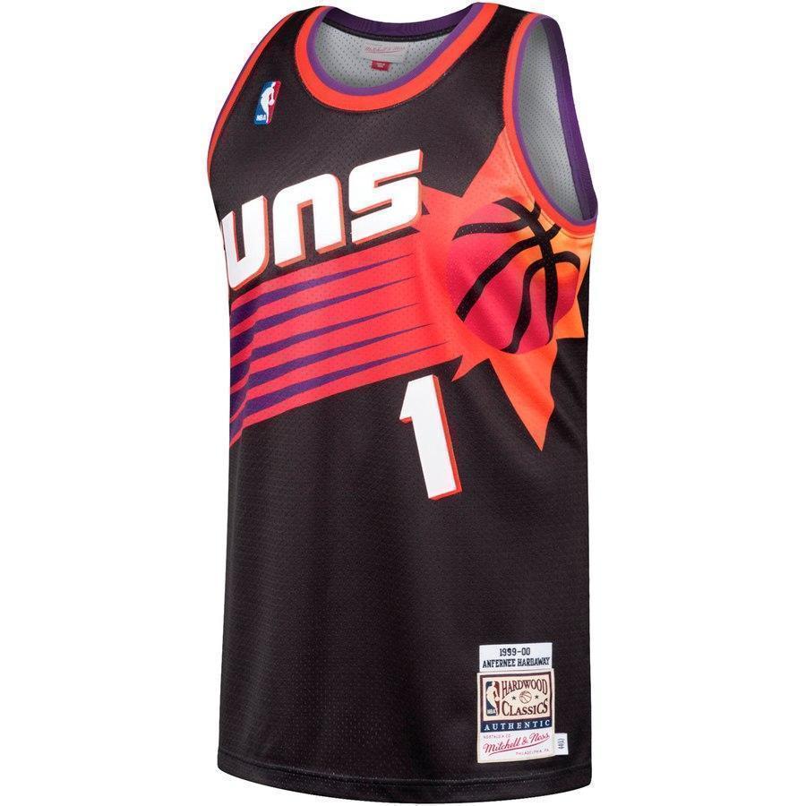 1-Anfernee Hardaway Phoenix Suns  1999-00 Hardwood Classics Jersey - Black