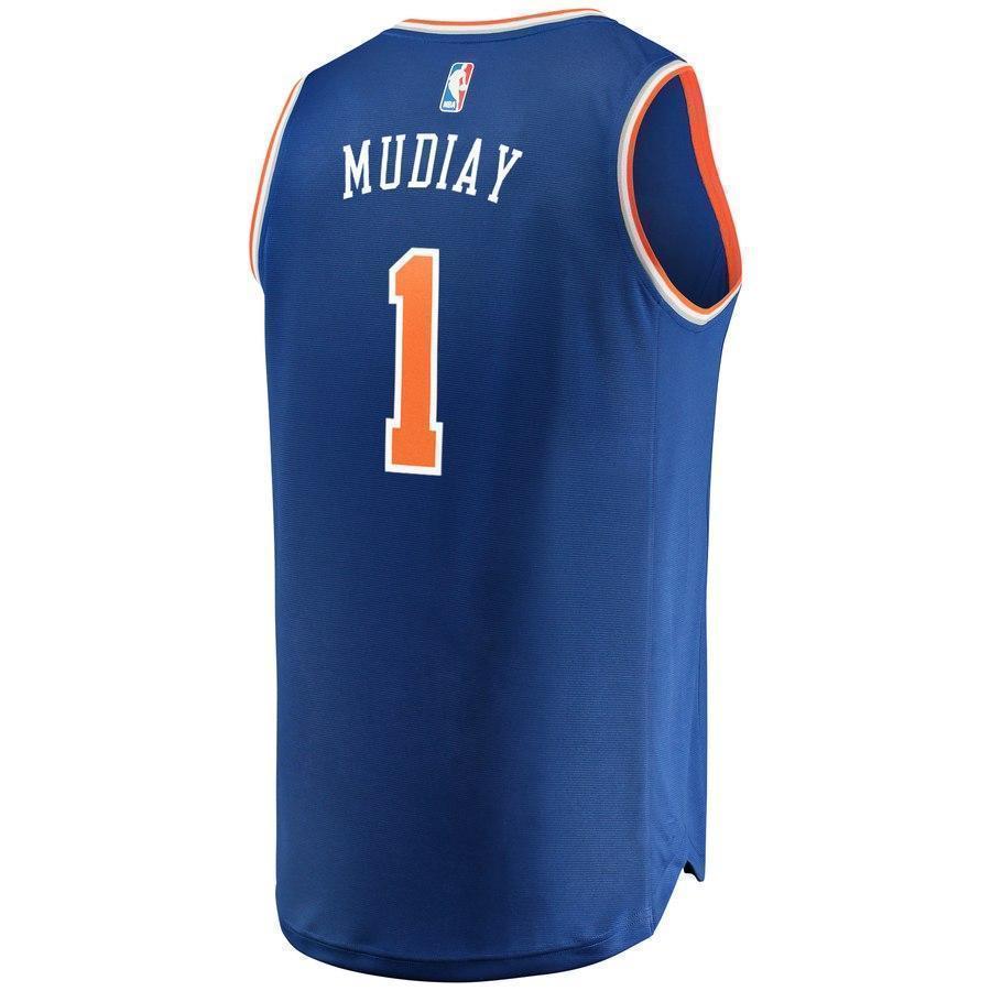 1-Emmanuel Mudiay New York Knicks  Jersey - Icon Edition - Blue