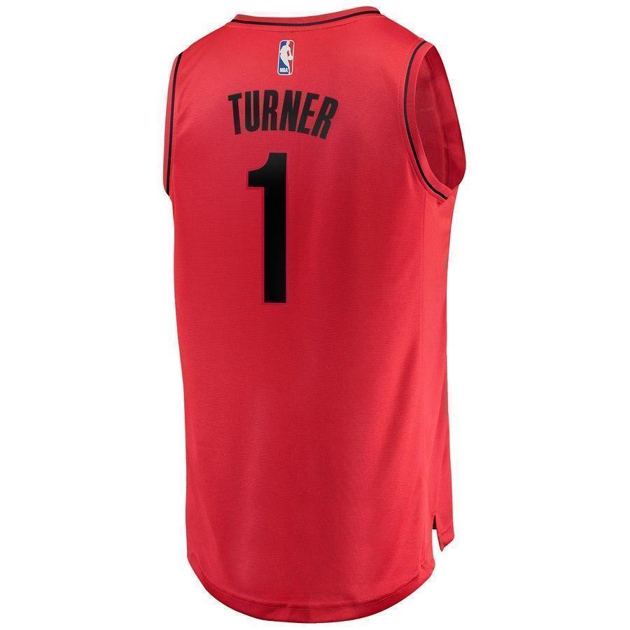 1-Evan Turner Portland Trail Blazers  Jersey - Statement Edition - Red