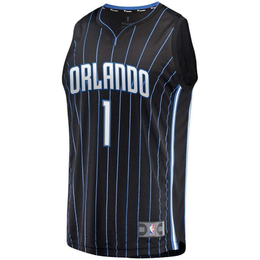 1-Jonathan Isaac Orlando Magic Jersey - Statement Edition - Black