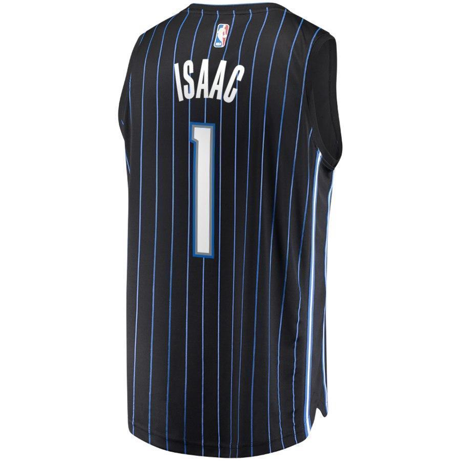 1-Jonathan Isaac Orlando Magic Jersey - Statement Edition - Black