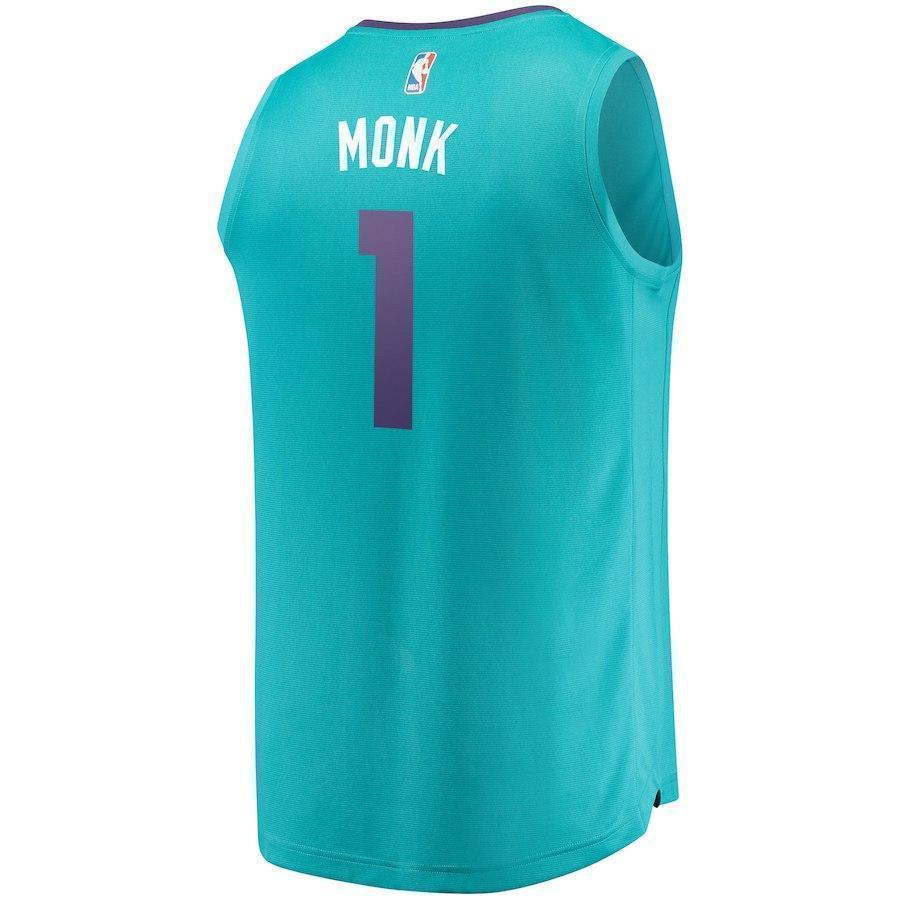 1-Malik Monk Charlotte Hornets Jersey Teal - Icon Edition