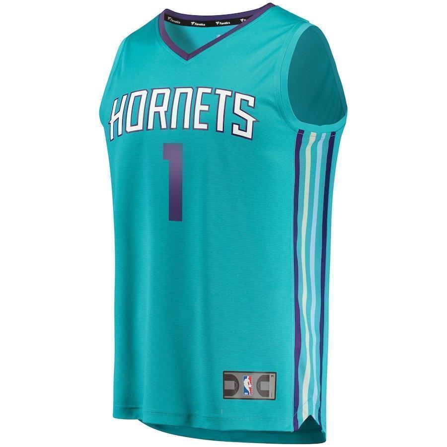 1-Malik Monk Charlotte Hornets Jersey Teal - Icon Edition