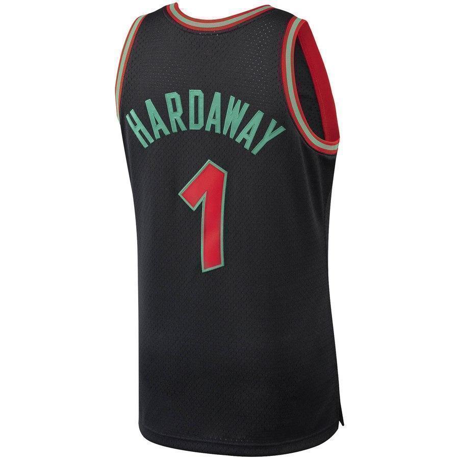 1-Penny Hardaway Orlando Magic Hardwood Classics Christmas Swingan Collection Jersey – Black