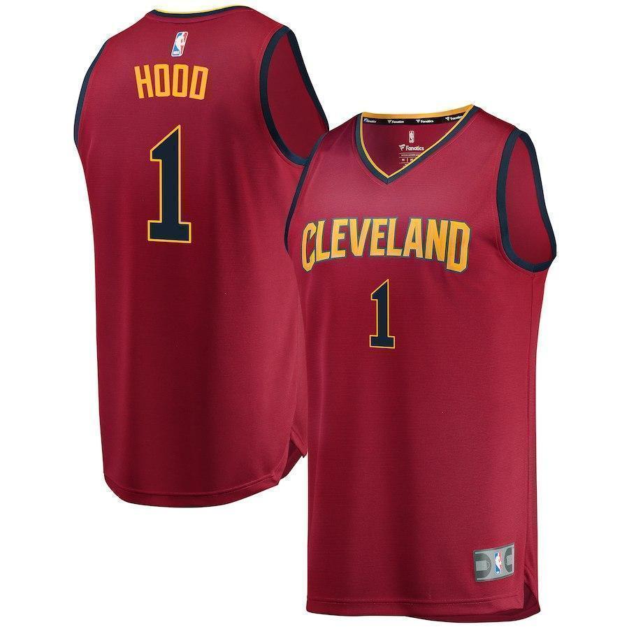 1-Rodney Hood Cleveland Cavaliers  Jersey Wine - Icon Edition
