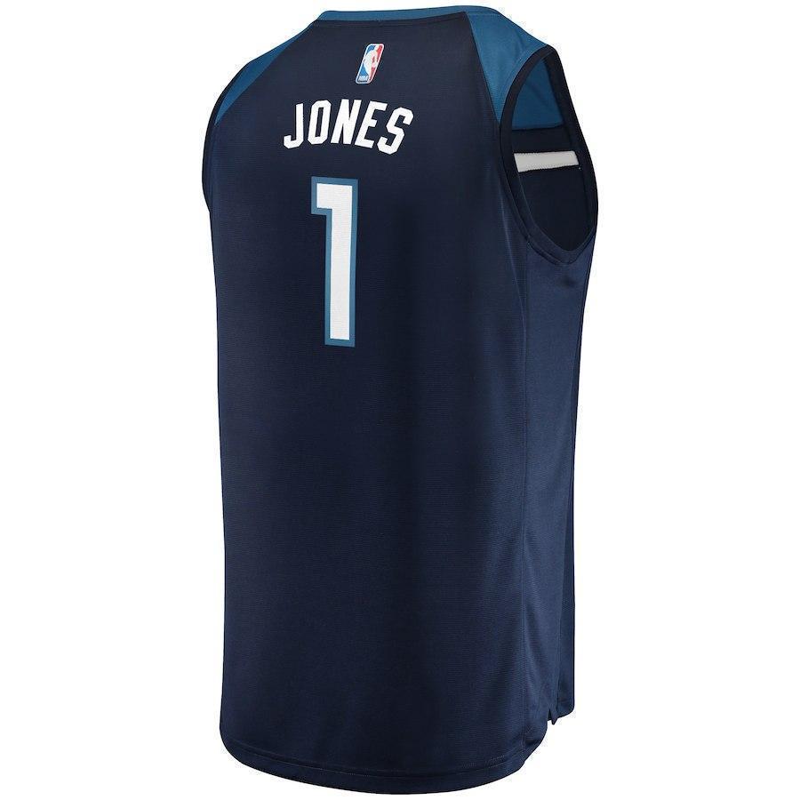 1-Tyus Jones Minnesota Timberwolves  Jersey Green - Icon Edition – Navy