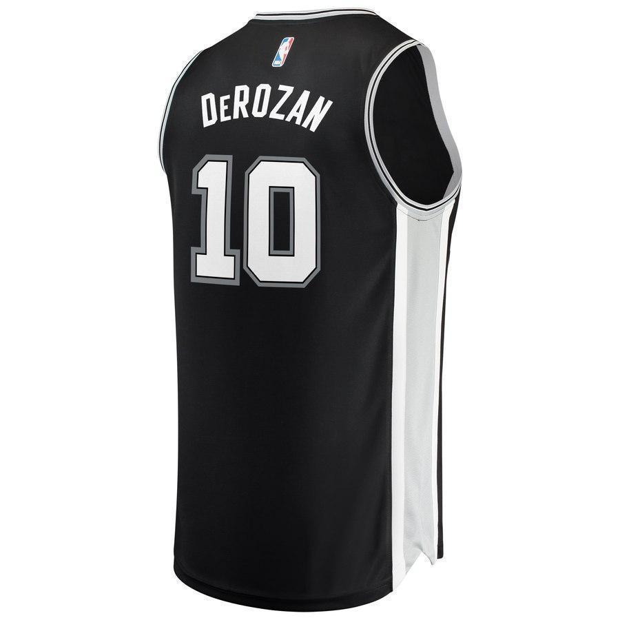 10-DeMar DeRozan San Antonio Spurs  Jersey - Icon Edition - Black