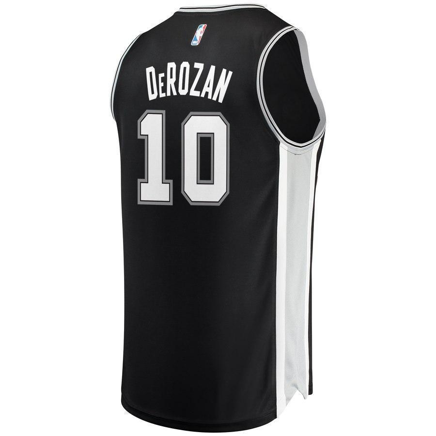 10-DeMar DeRozan San Antonio Spurs Jersey Black - Icon Edition