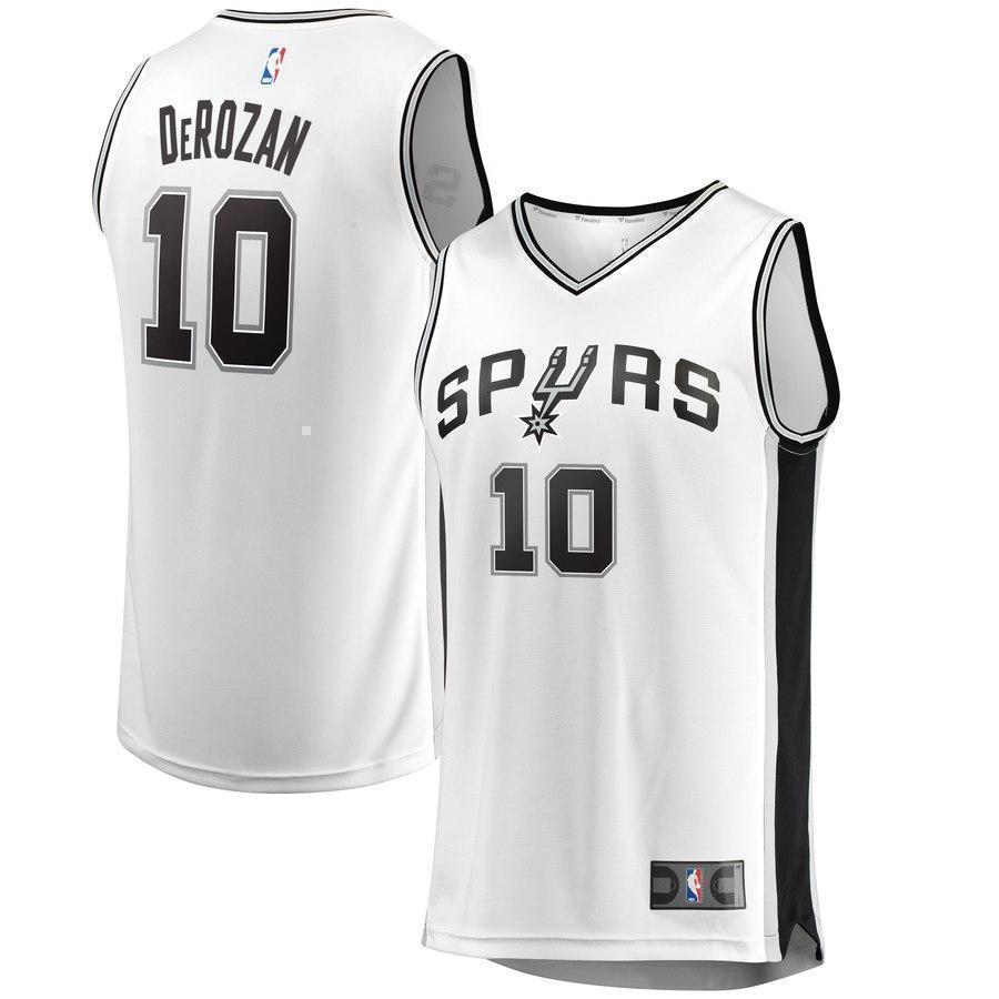 10-DeMar DeRozan San Antonio Spurs  White Jersey - Association Edition – White