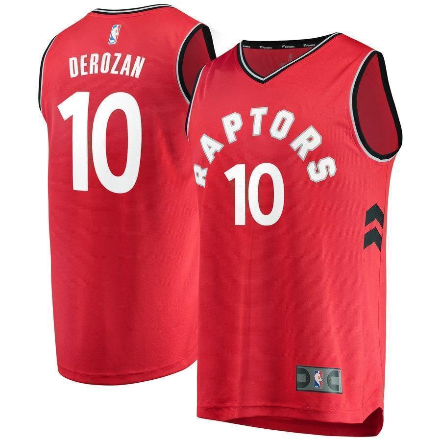 10-DeMar DeRozan Toronto Raptors  Jersey Red - Icon Edition