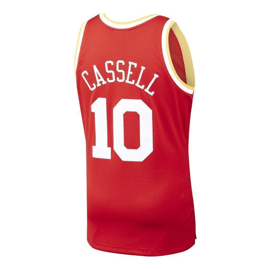 10-Sam Cassell Houston Rockets 1993-94 Hardwood Classics Swingman Jersey – Red