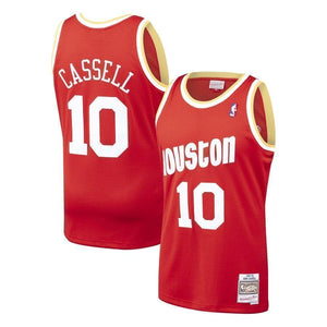 10-Sam Cassell Houston Rockets 1993-94 Hardwood Classics Swingman Jersey – Red