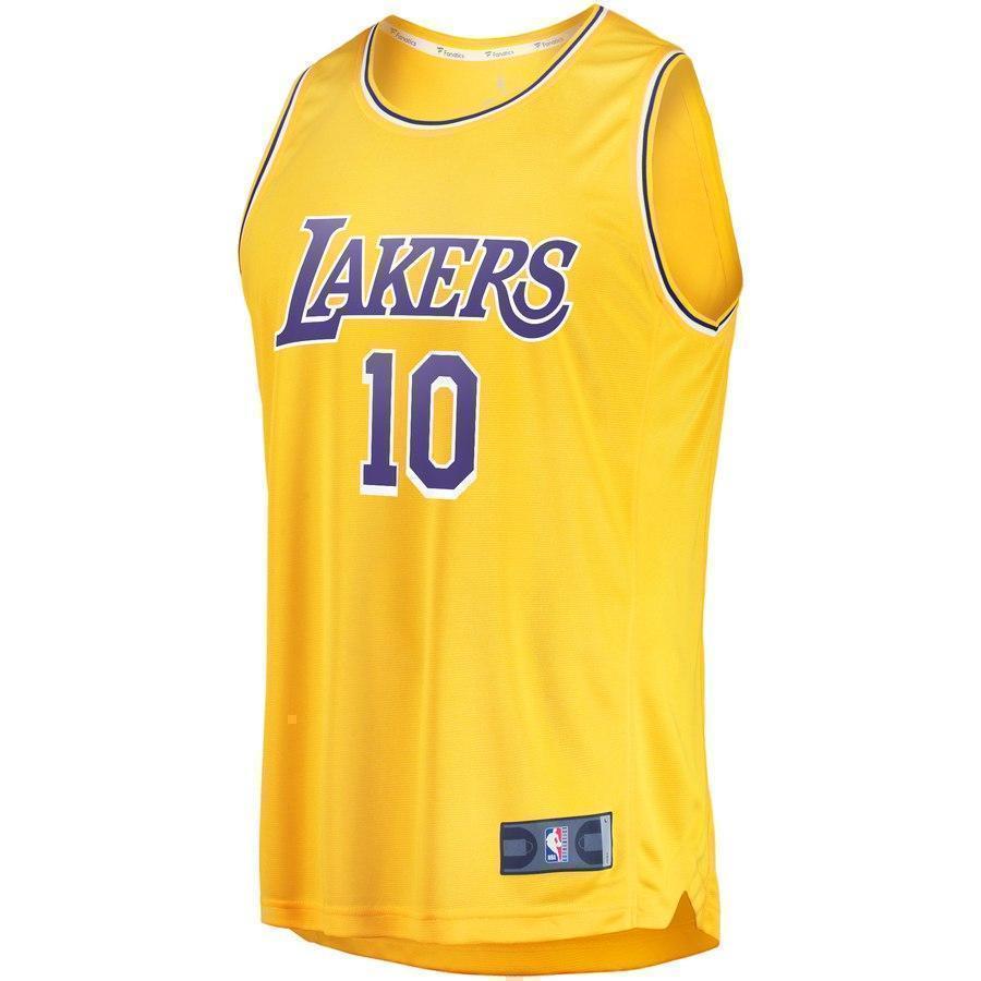 10-Svi Mykhailiuk Los Angeles Lakers Jersey - Icon Edition - Gold