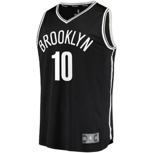 10-Theo Pinson Brooklyn Nets Fanatics  Jersey - Icon Edition - Black