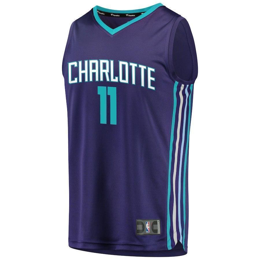 11-Bismack Biyombo Charlotte Hornets  Jersey - Statement Edition - Purple