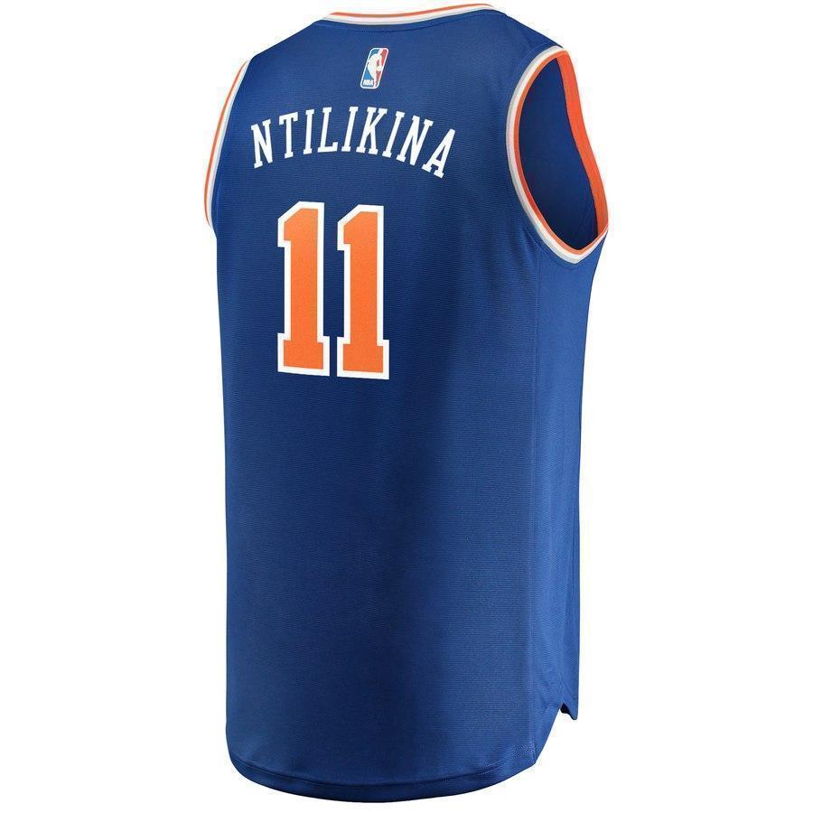 11-Frank Ntilikina New York Knicks  Jersey Royal - Icon Edition