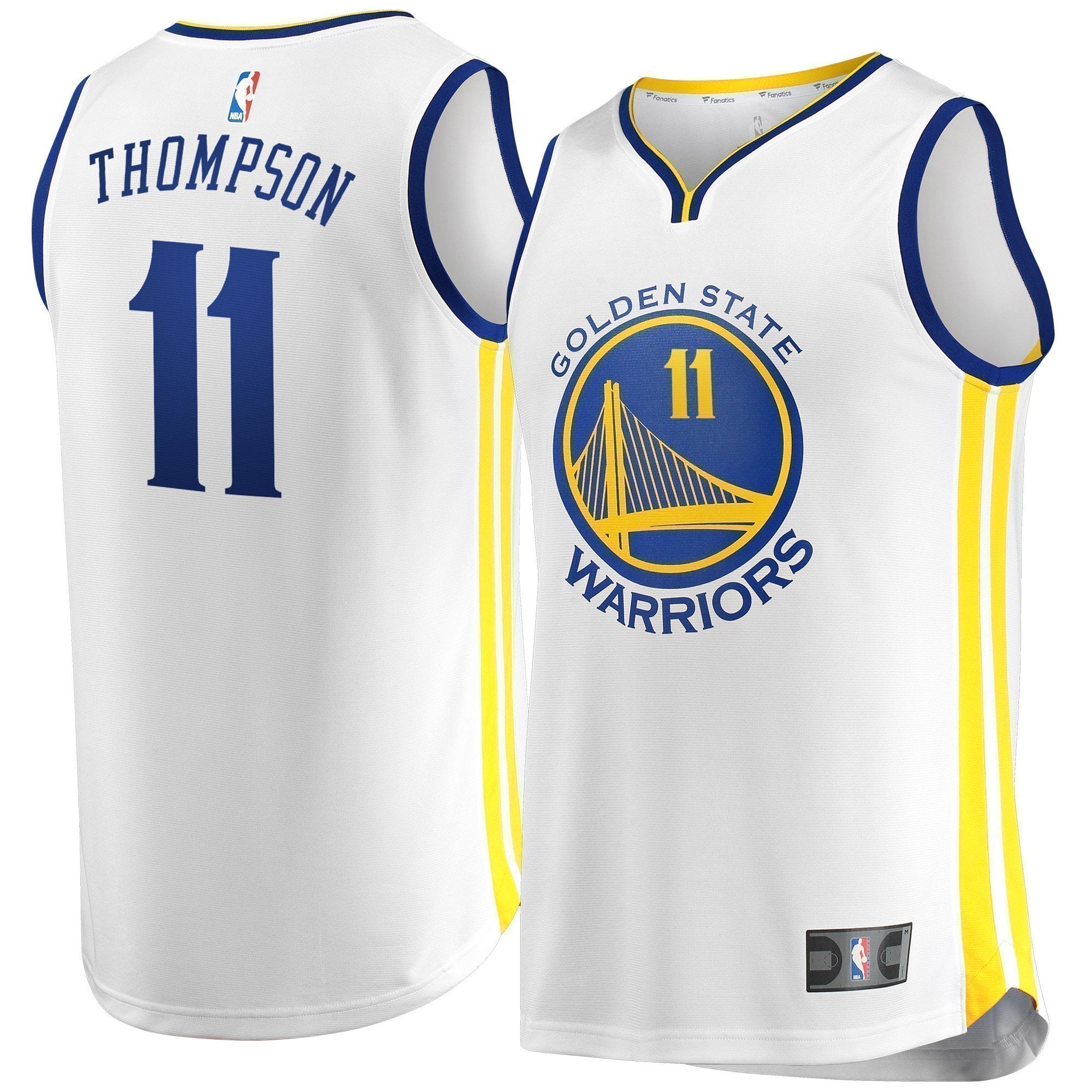 11-Klay Thompson Golden State Warriors  Jersey White - Association Edition