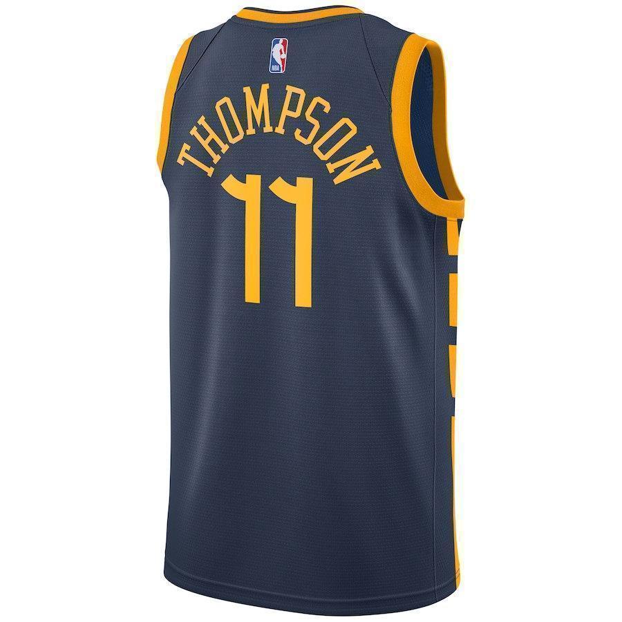 11-Klay Thompson Golden State Warriors Swingman Jersey – City Edition – Navy