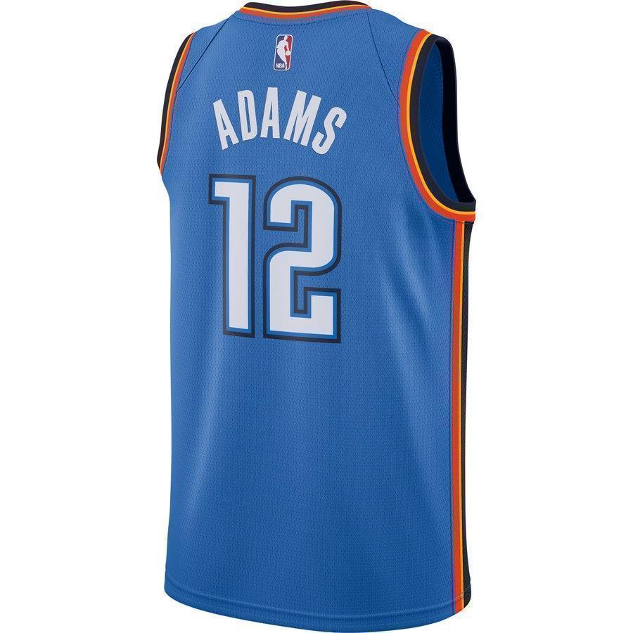 12-Steven Adams Oklahoma City Thunder Swingman Jersey Blue - Icon Edition