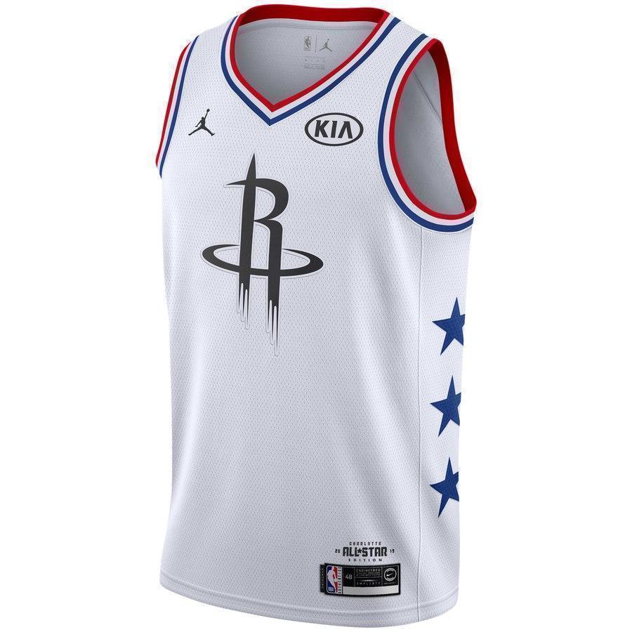 13-James Harden Houston Rockets Jordan 2019 NBA All-Star Game Finished Swingman Jersey – White