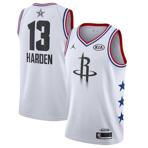 13-James Harden Houston Rockets Jordan 2019 NBA All-Star Game Finished Swingman Jersey – White