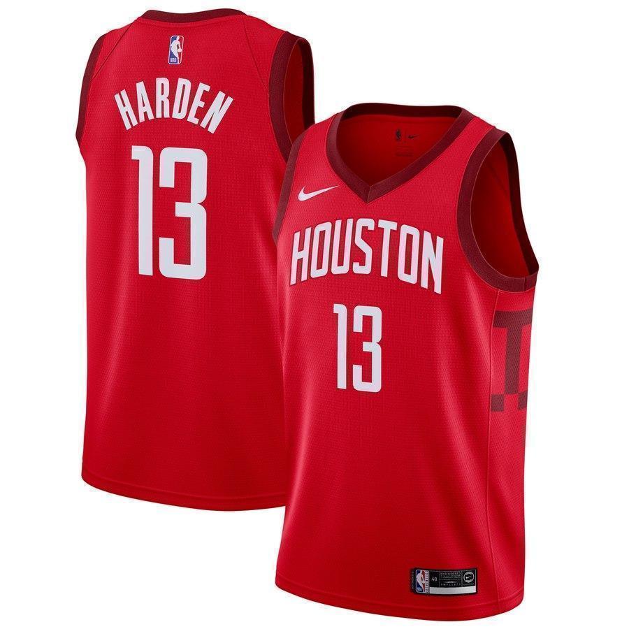 13-James Harden Houston Rockets  Swingman Jersey Red – Earned Edition
