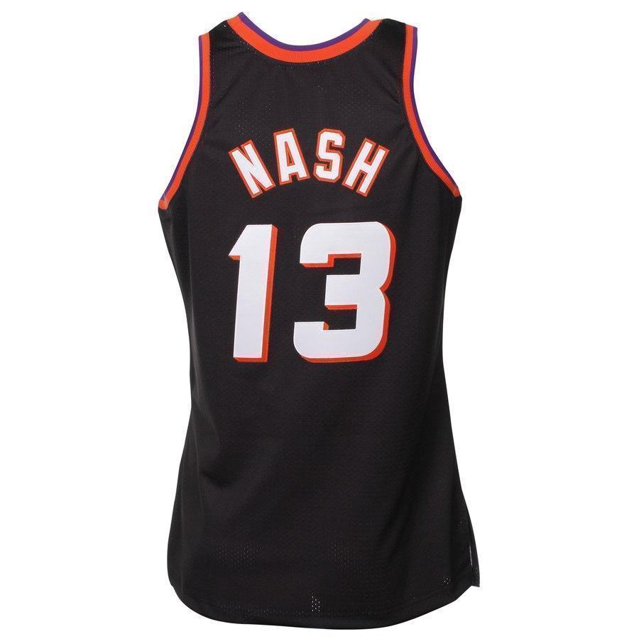 13- Steve Nash Phoenix Suns 1996-97 Hardwood Classics Throwback  Home Jersey - Black