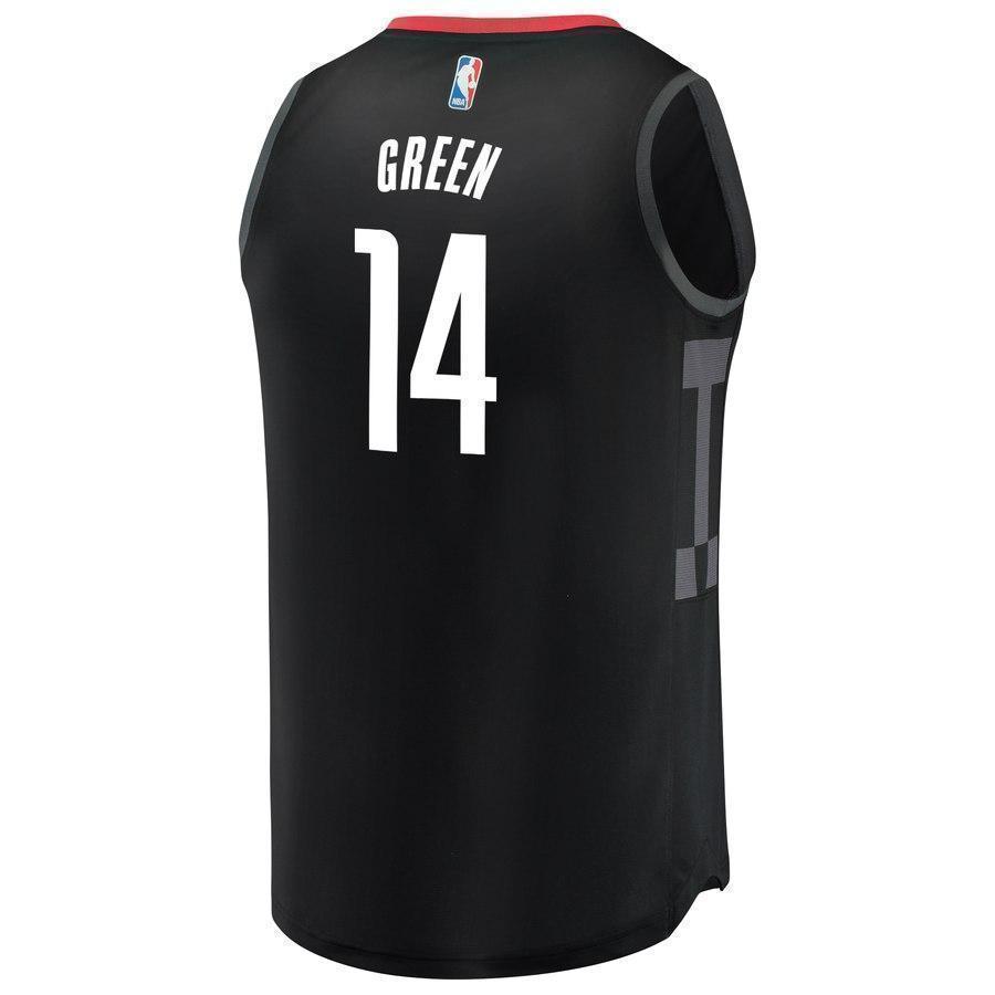 14-Gerald Green Houston Rockets  Jersey Black - Statement Edition