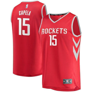 15-Clint Capela Houston Rockets  Jersey Red - Icon Edition