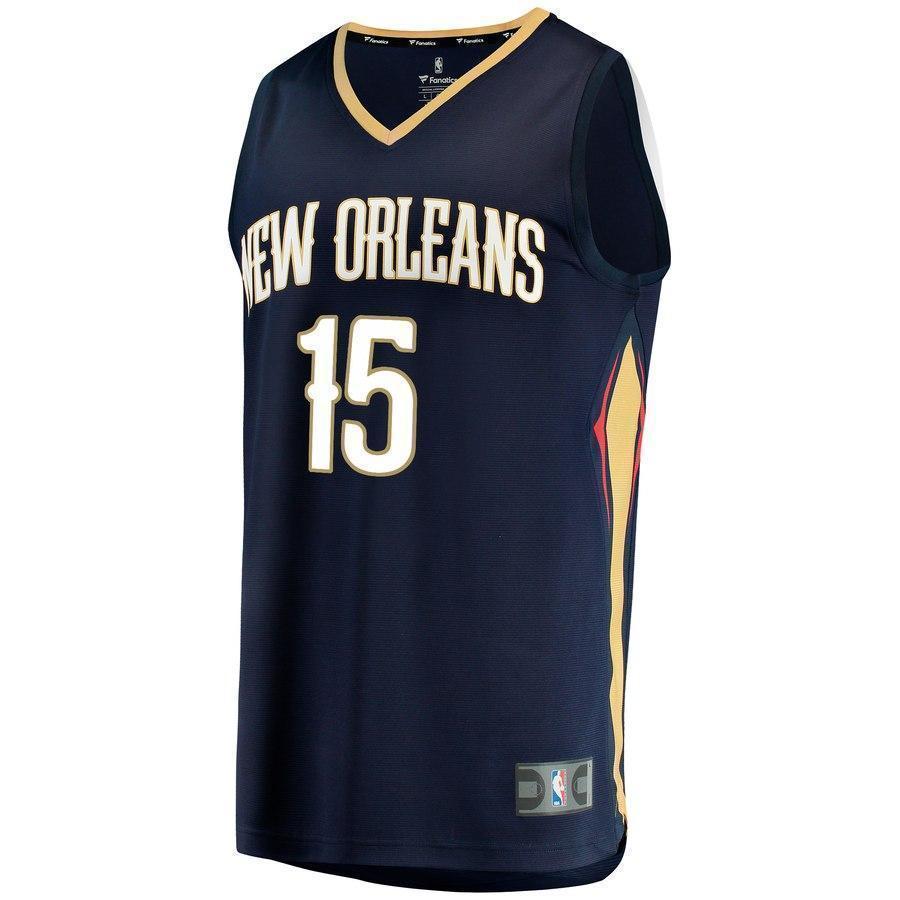 15-Frank Jackson New Orleans Pelicans  Jersey - Icon Edition – Navy