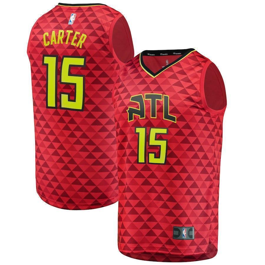 15-Vince Carter Atlanta Hawks  Jersey – Red