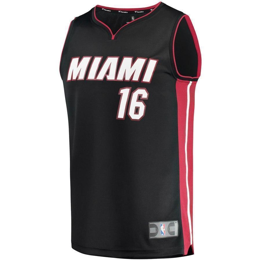 16-James Johnson Miami Heat  Jersey - Icon Edition – Black