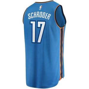 17-Dennis Schroder Oklahoma City Thunder  Jersey - Icon Edition - Blue