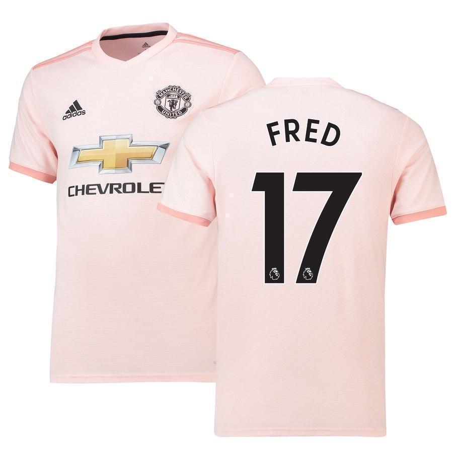 17-Fred Manchester United Away Soccer Jersey 2018-19 – Coral