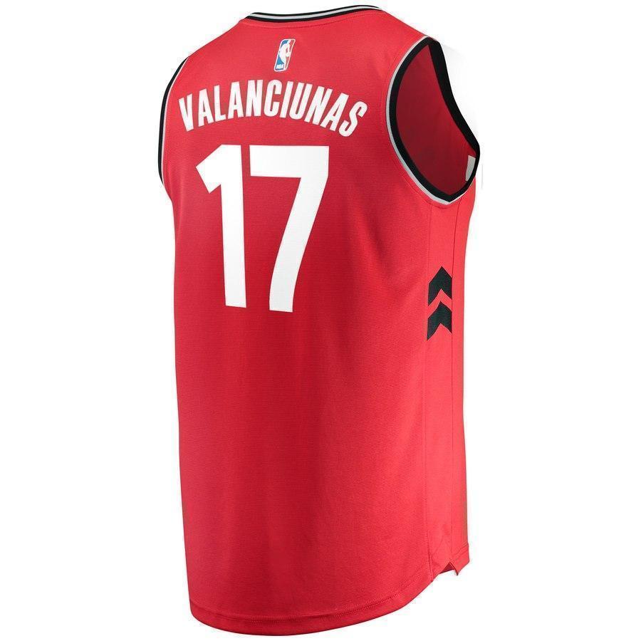 17-Jonas Valanciunas Toronto Raptors Jersey Red - Icon Edition