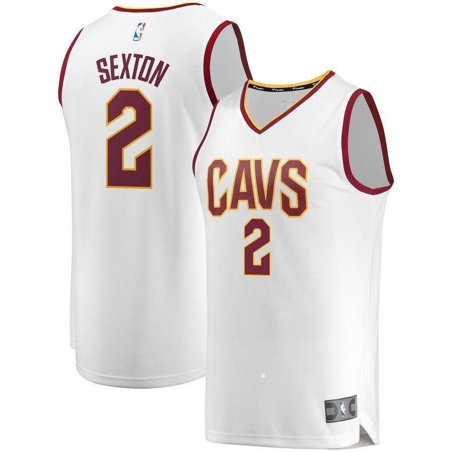 2-Collin Sexton Cleveland Cavaliers Jersey – Association Edition – White
