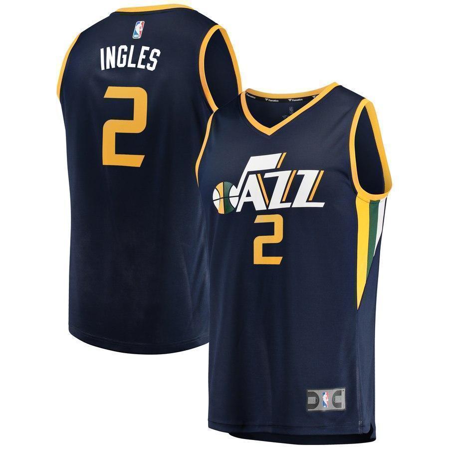 2-Joe Ingles Utah Jazz  Player Jersey - Icon Edition – Navy