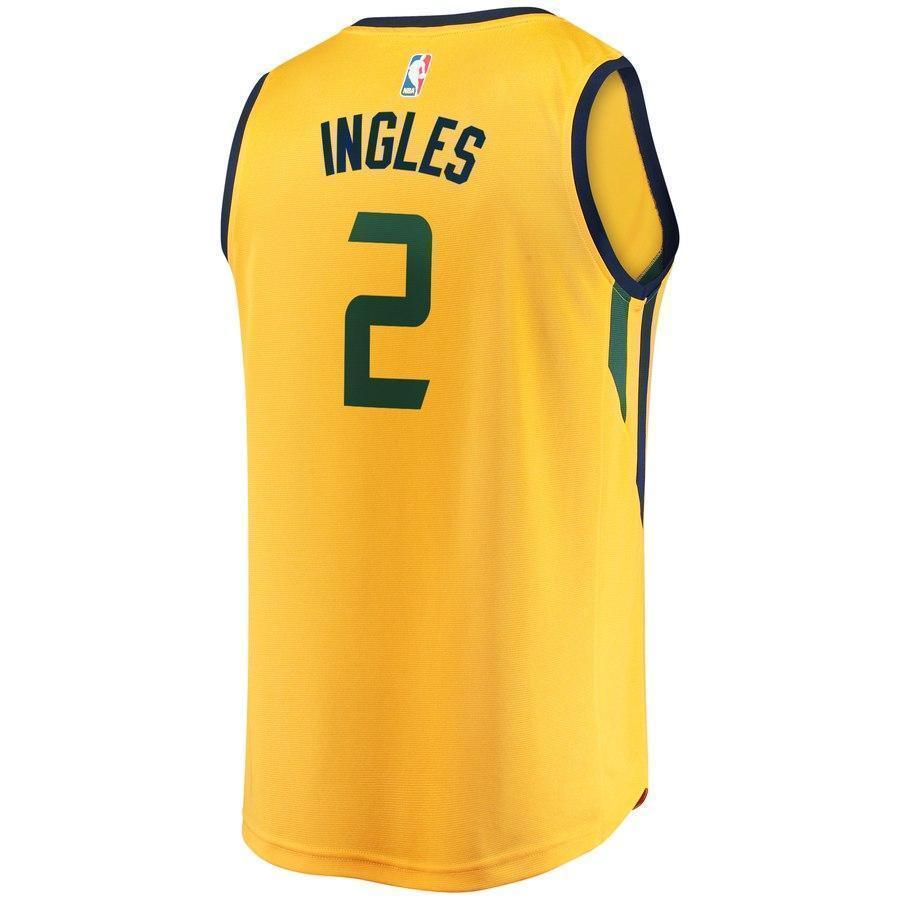 2-Joe Ingles Utah Jazz  Player Jersey Gold - Statement Edition