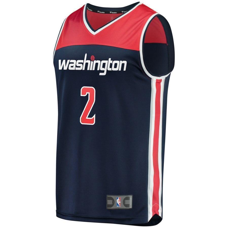 2-John Wall Washington Wizards  Jersey Navy - Statement Edition