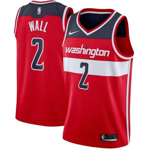 2-John Wall Washington Wizards Swingman Jersey Red - Icon Edition