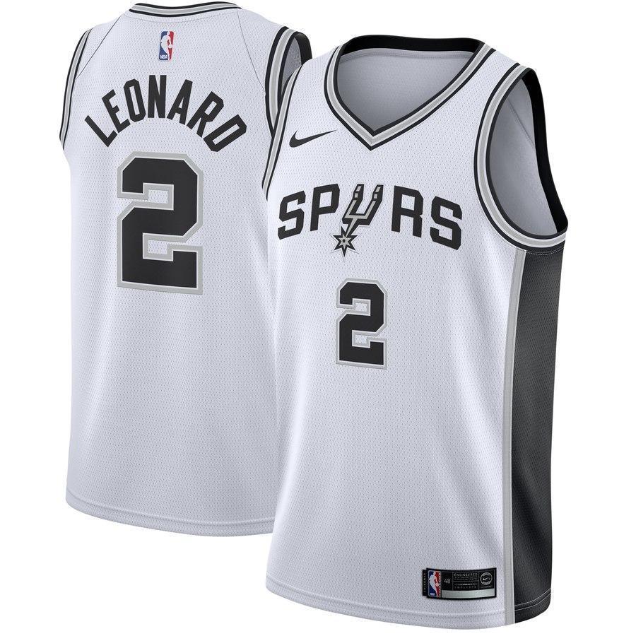 2-Kawhi Leonard San Antonio Spurs Swingman Jersey White - Association Edition