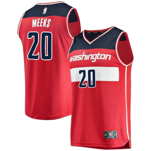 20-Jodie Meeks Washington Wizards  Team Color Player Jersey Red - Icon Edition