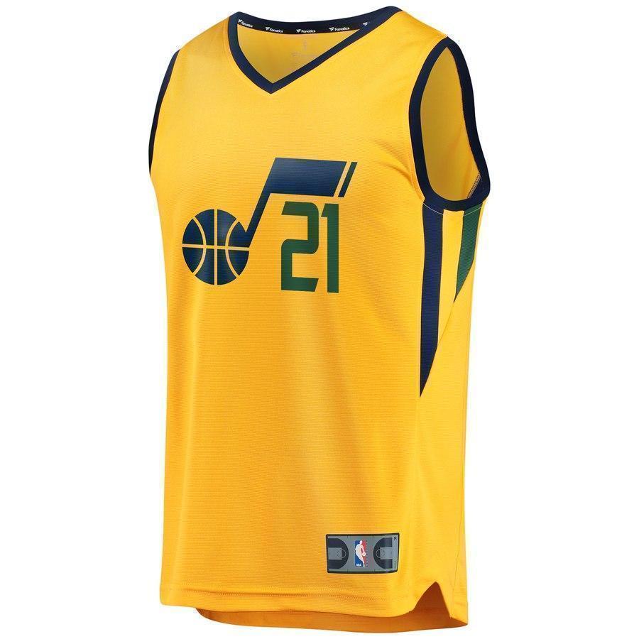 21-Erik McCree Utah Jazz  Player Jersey Gold - Statement Edition