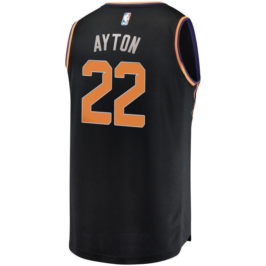 22-DeAndre Ayton Phoenix Suns  Jersey - Statement Edition – Black
