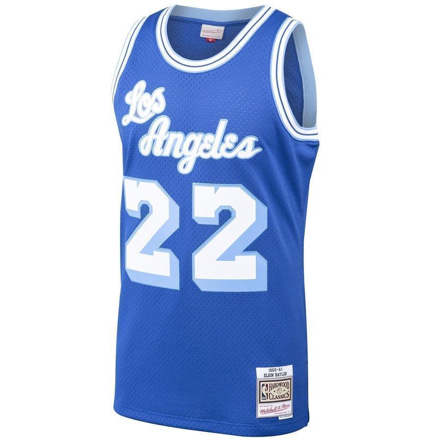 22-Elgin Baylor Los Angeles Lakers  Hardwood Classics Swingman Jersey – Royal