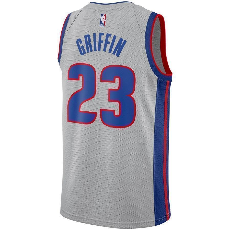23-Blake Griffin Detroit Pistons  Swingman Jersey - Statement Edition – Silver