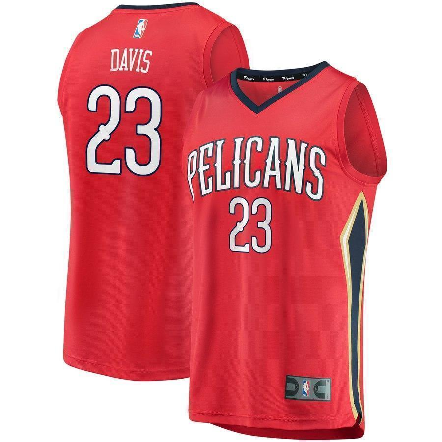 23-Anthony Davis New Orleans Pelicans  Jersey Red - Statement Edition