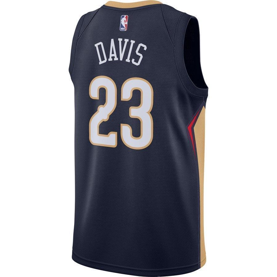 23-Anthony Davis New Orleans Pelicans Swingman Jersey Navy - Icon Edition