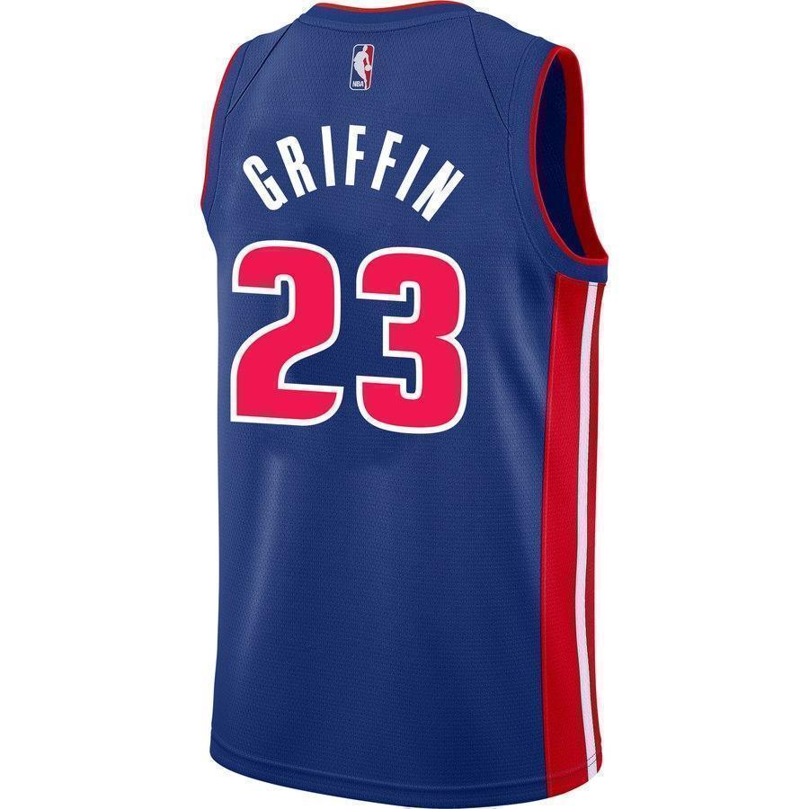 23-Blake Griffin Detroit Nike Swingman Jersey Blue - Icon Edition