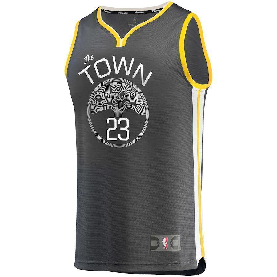 23-Draymond Green Golden State Warriors  Jersey Charcoal - Statement Edition